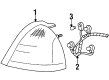 1999 Mercury Grand Marquis Light Socket Diagram - XW3Z13410BA