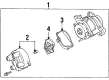 Ford Distributor Cap Diagram - F4BZ12106A