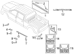 Ford F-150 Lightning Mud Flaps Diagram - VPL3Z-16A550-F
