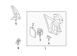 2006 Ford Freestyle Car Mirror Diagram - 6F9Z-17683-C