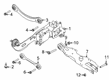 Ford Rear Crossmember Diagram - LX6Z-5035-Z