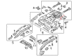 Ford Rear Crossmember Diagram - CV6Z-7810692-A