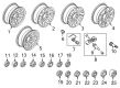 Ford Excursion Lug Nuts Diagram - 2C2Z-1012-AA