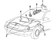 1991 Ford Taurus Air Bag Diagram - FODZ-54043B13-D