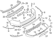 Lincoln Bumper Reflector Diagram - LC5Z-15A449-A