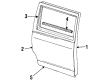 1996 Ford Explorer Weather Strip Diagram - F4TZ-7825596-A