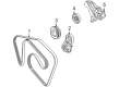 Lincoln Timing Belt Idler Pulley Diagram - XW4Z-8678-DA