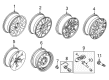 2009 Ford F-150 Spare Wheel Diagram - AL3Z-1007-L