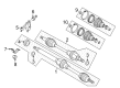 2018 Ford Fiesta CV Boot Diagram - C1BZ-3A331-B