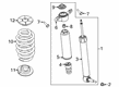 Lincoln Shock Absorber Diagram - LC5Z-18125-AE