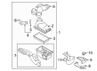 2007 Lincoln MKZ Air Intake Coupling Diagram - 7H6Z-9B659-A