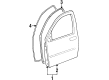 2005 Mercury Monterey Door Seal Diagram - XF2Z-1620708-AA