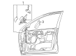 2007 Ford Focus Car Mirror Diagram - 6S4Z-17682-CA