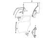 1994 Lincoln Town Car Window Regulator Diagram - F3VY-5427008-A