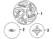 1999 Mercury Tracer Wheel Cover Diagram - F8CZ1130BA