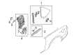 2012 Ford Mustang Weather Strip Diagram - BR3Z-76297B06-A