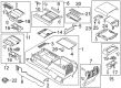 Ford Center Console Base Diagram - FL3Z-15045E24-BA