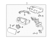 2015 Lincoln MKT Side Marker Light Diagram - AE9Z-13B375-A