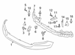 2023 Ford Ranger Bumper Diagram - KB3Z-17232-AA