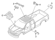 Ford EcoSport Car Key Diagram - HC3Z-15K601-A