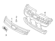 2008 Ford Fusion Grille Diagram - 6E5Z-8200-A