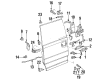 Mercury Topaz Door Lock Actuators Diagram - E9TZ-1526594-A
