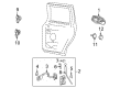 2005 Lincoln Navigator Door Handle Diagram - 7L7Z-7826605-AV