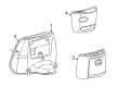 2002 Ford E-150 Econoline Center Console Base Diagram - YC2Z-16045A36-BAB