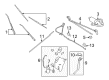 Ford E-350 Econoline Windshield Wiper Diagram - XS4Z-17528-BA