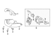 Ford Steering Column Cover Diagram - HP5Z-3530-BE
