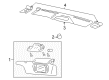 Ford Sun Visor Diagram - AR3Z-7604104-AA