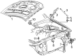 1994 Ford Bronco Hood Latch Diagram - F2TZ-16700-A