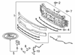 Ford Grille Diagram - HC3Z-8200-DB