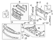Lincoln MKS Air Deflector Diagram - DG1Z-8311-F
