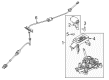 Mercury Shift Knob Diagram - 6E5Z-7213-D
