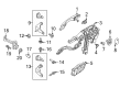 2020 Ford Escape Rear Passenger Door Handle Latch Diagram - LJ6Z-78264A26-M