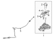 Mercury Shift Knob Diagram - 9E5Z-7213-DA