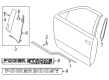 Ford F-150 Lightning Door Moldings Diagram - ML3Z-1521453-D