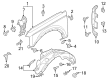 Ford Bronco Fender Diagram - N2DZ-16005-A