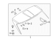 2016 Lincoln MKX Spoiler Diagram - FA1Z-5844210-AB