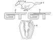 Ford Mustang Emblem Diagram - PR3Z-6342528-E
