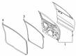 Ford Ranger Weather Strip Diagram - KB3Z-2120709-A