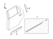 Ford Police Interceptor Utility Door Moldings Diagram - BB5Z-7825556-BA
