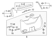 Lincoln Navigator Door Handle Diagram - KL1Z-7846404-AE