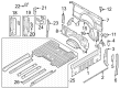 Ford F-350 Super Duty Rear Crossmember Diagram - PC3Z-99108A08-A