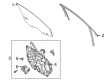 2020 Ford Escape Window Run Diagram - LJ6Z-7821596-F