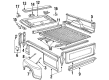1994 Ford F-350 Tailgate Handle Diagram - E8TZ-9943400-A