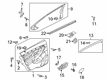 2017 Ford Special Service Police Sedan Weather Strip Diagram - AG1Z-5425861-A