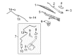 Mercury Wiper Pivot Diagram - 4G1Z-17K484-AA