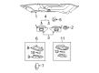 Ford Freestar Sun Visor Diagram - 5F2Z-1704105-FAB